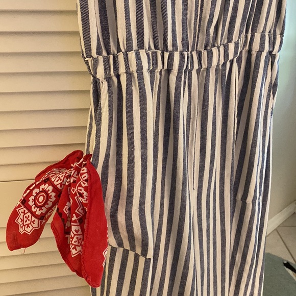 Summer Striped Jumpsuit - Just For You! - Picture 3 of 7